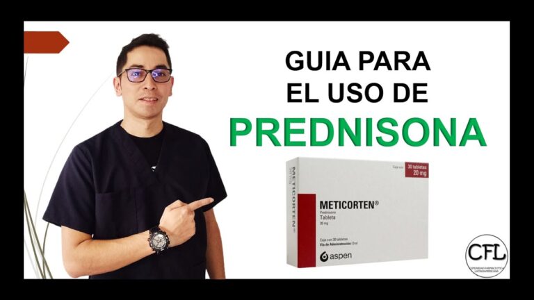 Uso de prednisona para disminuir s&iacute;ntomas