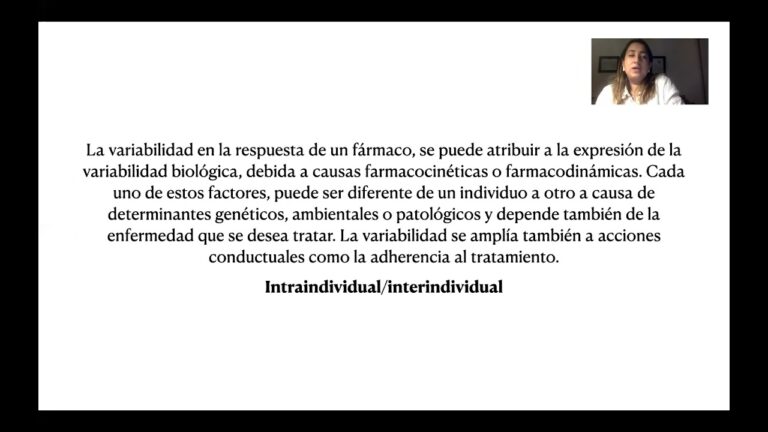 Impacto de la Variabilidad Individual en la Farmacodin&aacute;mica