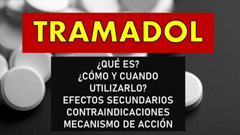 Advertencias sobre los efectos secundarios del Tramadol