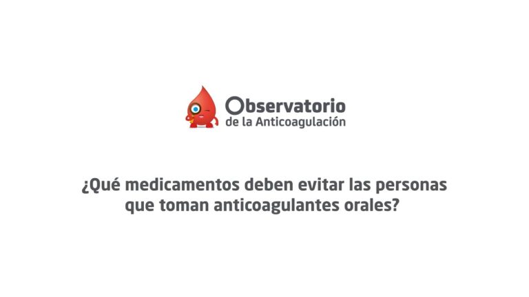 Medicamentos contraindicados con anticoagulantes