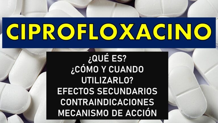 Ciprofloxacino: Medicamento para prevenir infecciones