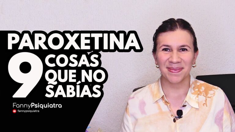 Consejos para usar paroxetina