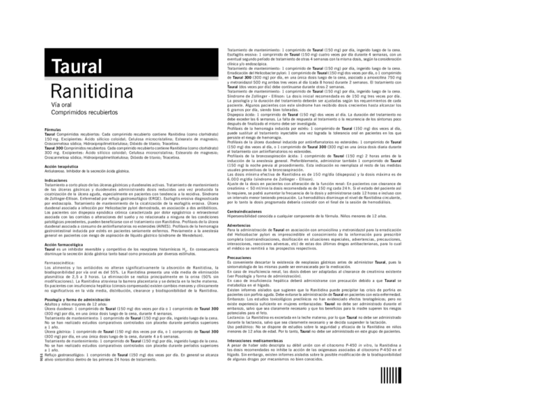 Beneficios de la roxatidina en &uacute;lceras: alivio de s&iacute;ntomas
