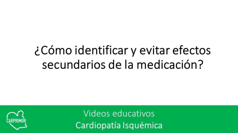 Consejos para identificar efectos secundarios de medicamentos