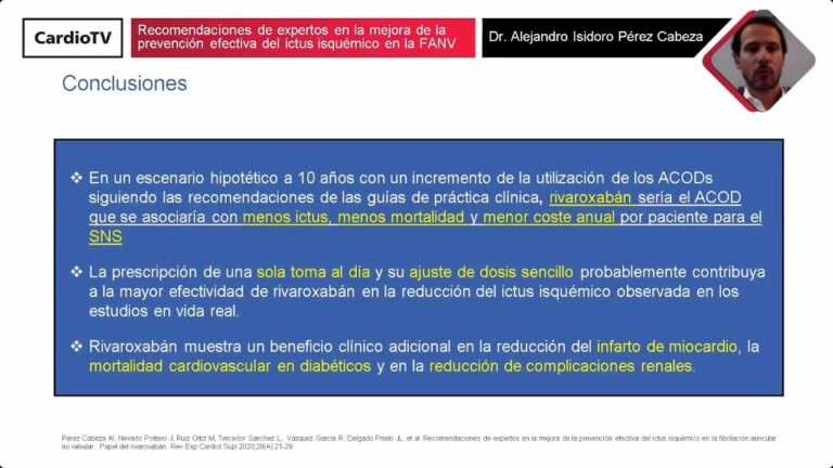 Rivaroxab&aacute;n en pacientes con infarto: una revisi&oacute;n.