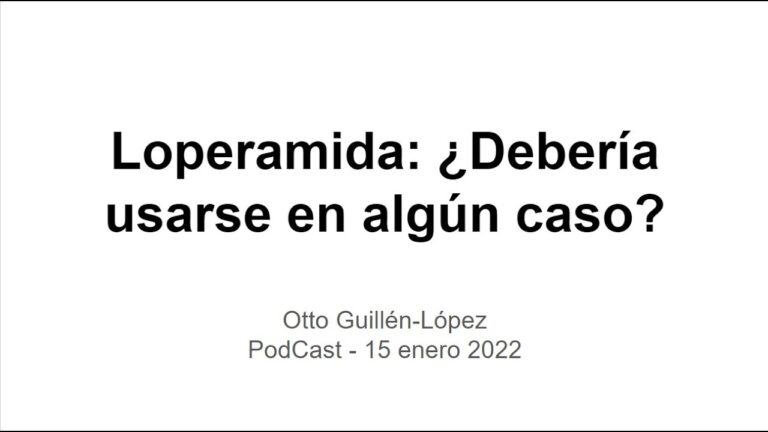 Riesgos de la loperamida en tratamiento sintom&aacute;tico