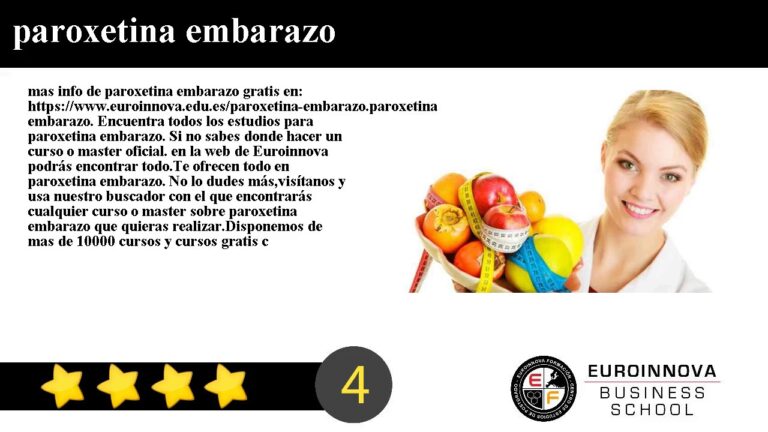 Recomendaciones sobre paroxetina durante el embarazo