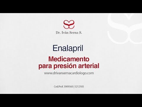 Acción terapéutica del enalapril como vasodilatador