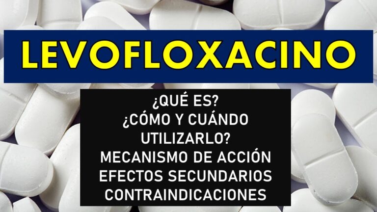 Contraindicaciones y Efectos Secundarios del Levofloxacino